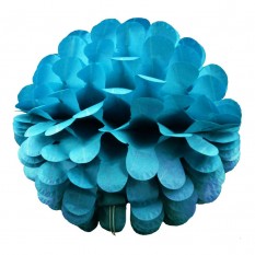 Бумажный шар цветок 30см (лазурный 0003)